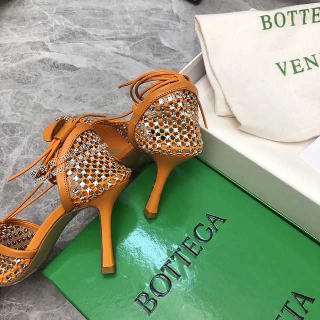 BOTTEGA VENETA高端時尚女鞋 寶緹嘉22春夏新款網紗高跟鞋 dx3526